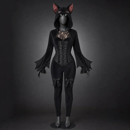 The Lilith — Lace Corset Bat Onesie