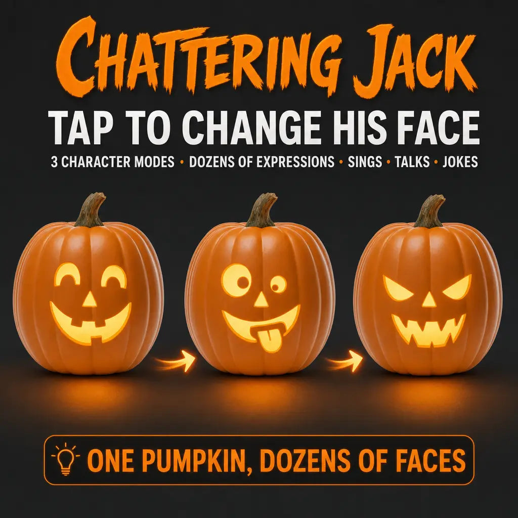 Chattering Jack - Animated Jack O Lantern