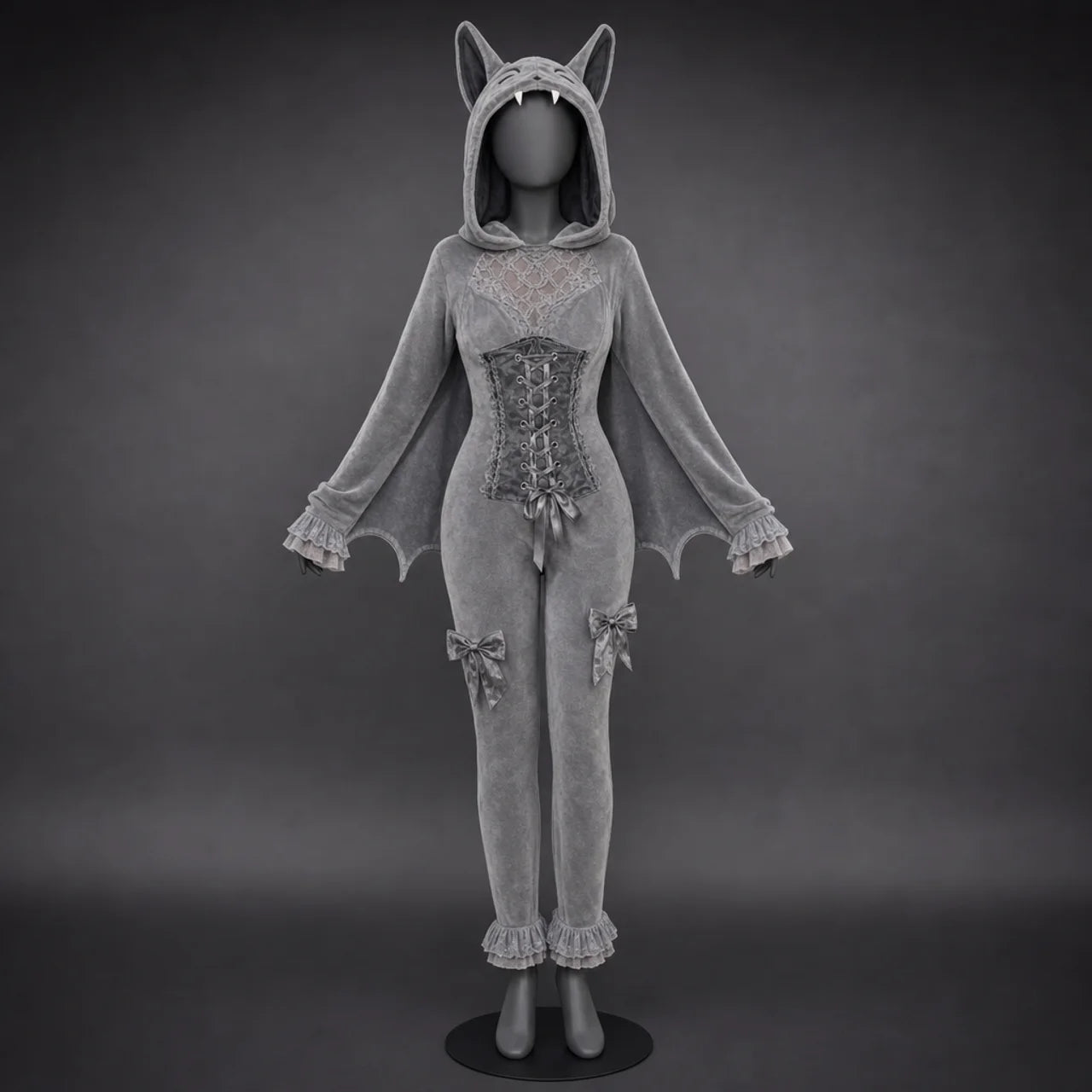 The Litlith Lace - Corset Bat Onsie